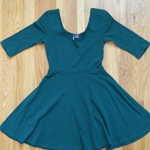 Sparkle & Fade Green Skater Dress